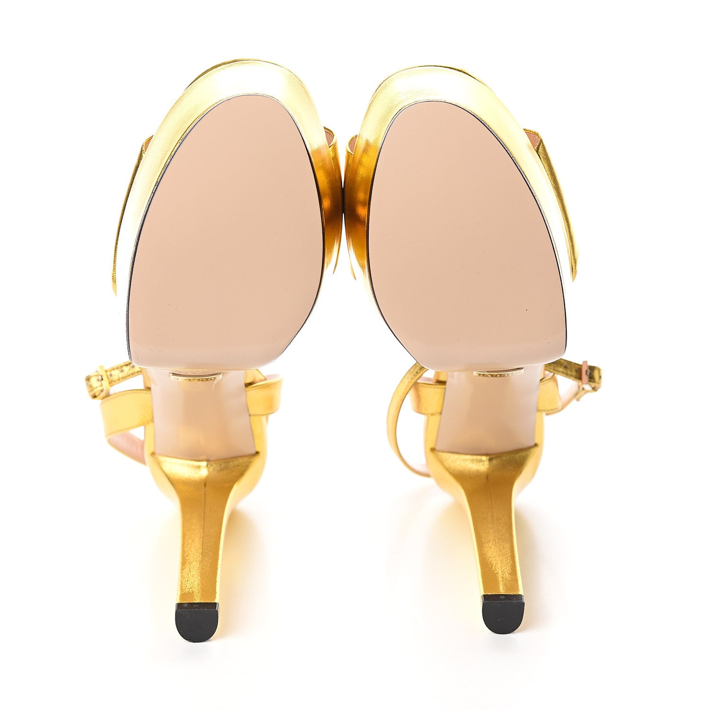 Malaga Kid Horsebit Platform Sandals 40 Gold