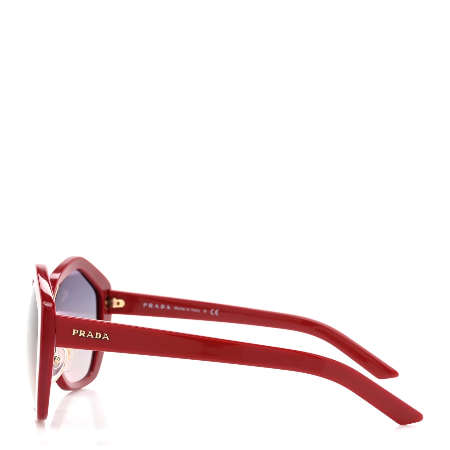 Acetate Geometric Sunglasses SPR 08X Red
