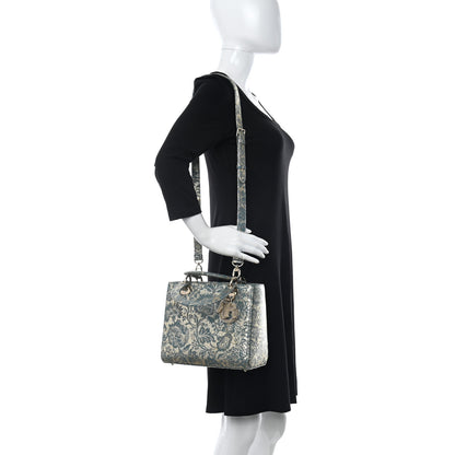 Christian Dior Metallic Calfskin Medium Brocart Lady Dior Multicolor 2 of 9
