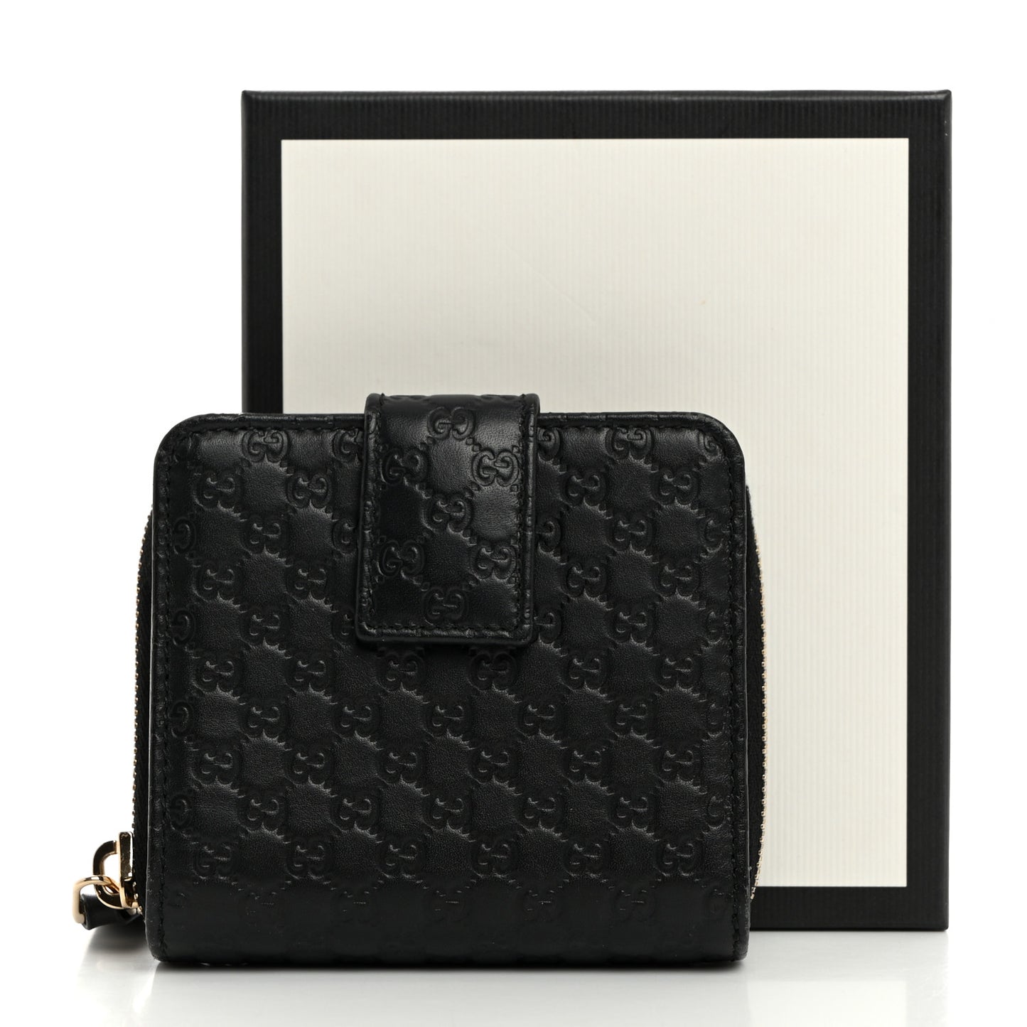 Microguccissima Compact Wallet Black