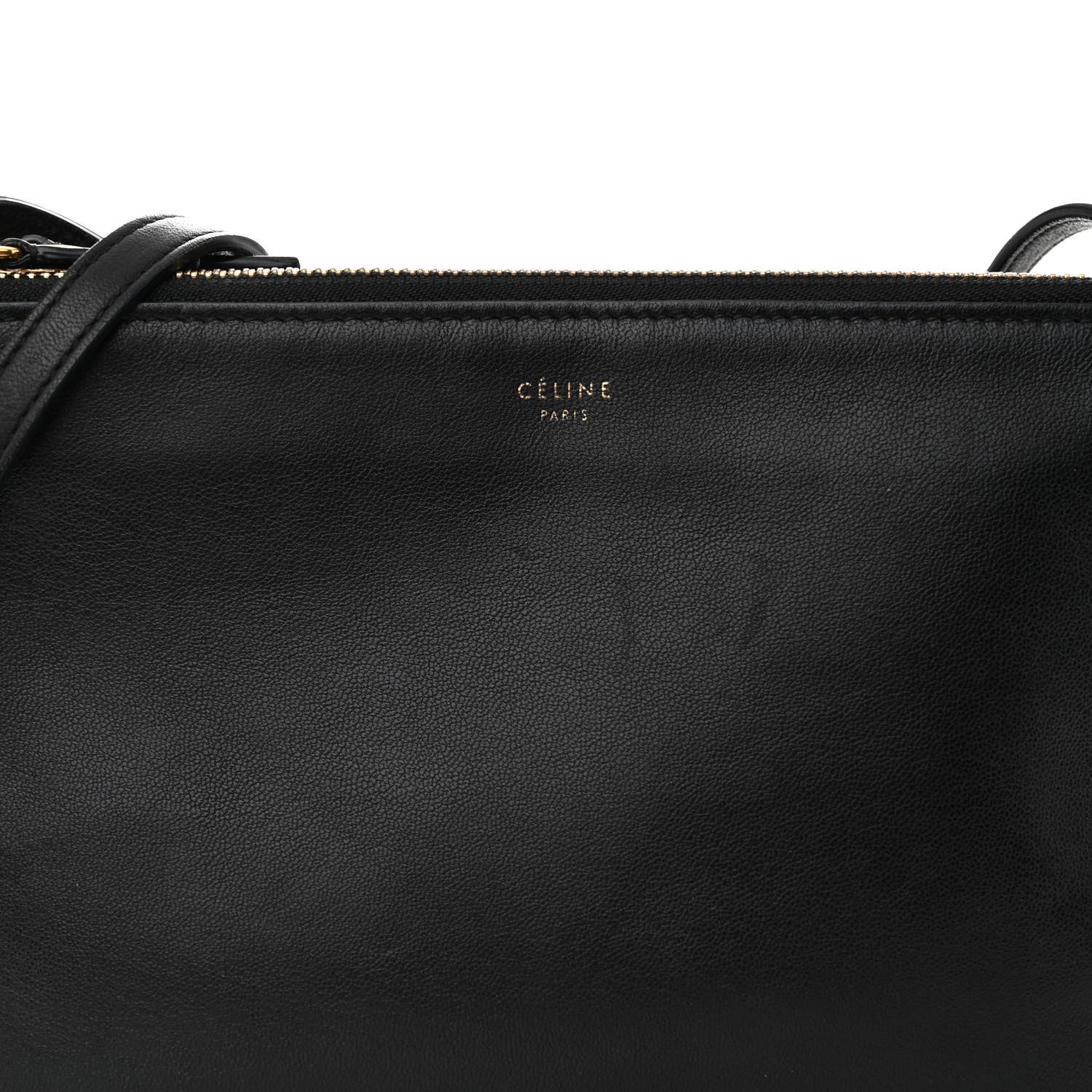 Celine Lambskin Small Trio Crossbody Bag Black 9 of 11