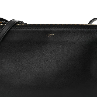 Celine Lambskin Small Trio Crossbody Bag Black 9 of 11