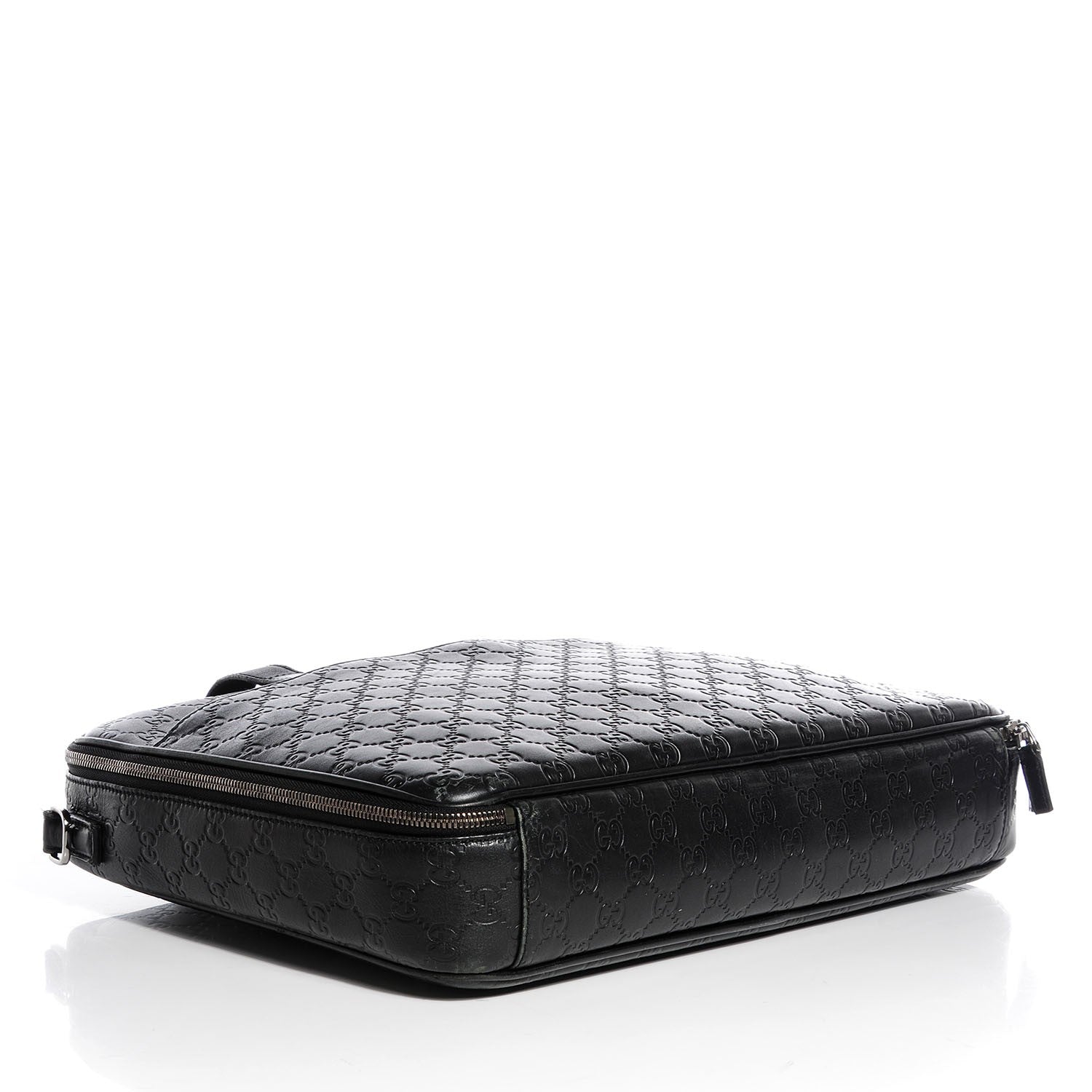 Gucci Guccissima Large Laptop Briefcase Black 4 of 7