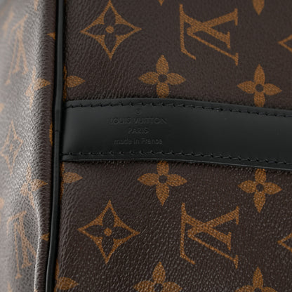 Louis Vuitton Monogram Macassar Keepall Bandouliere 45 6 of 10