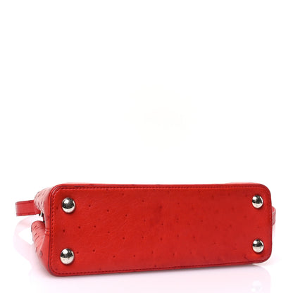 Louis Vuitton Ostrich Capucines BB Coquelicot 4 of 14