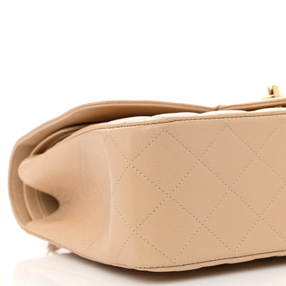 Chanel Caviar Quilted Jumbo Double Flap Beige 9 of 10