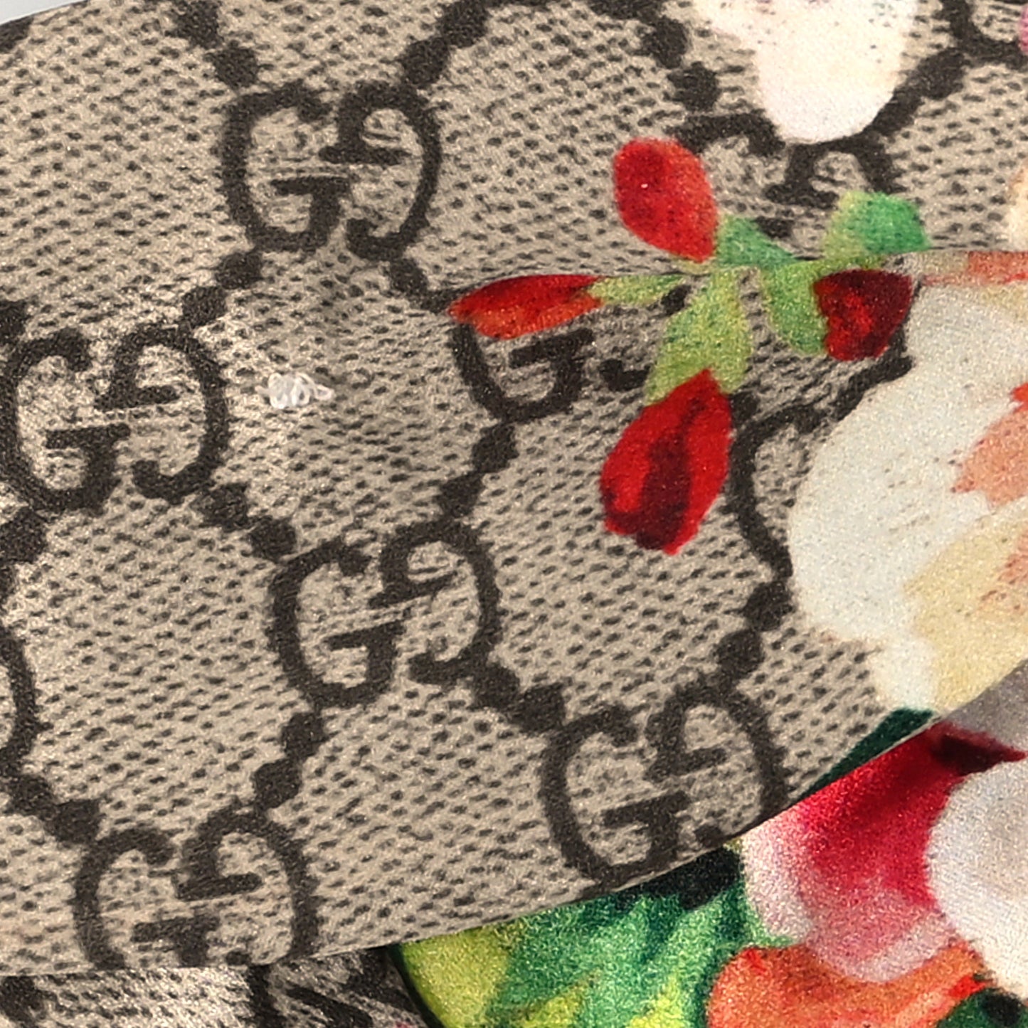Silk Monogram Blooms Print Headband M Antique Rose