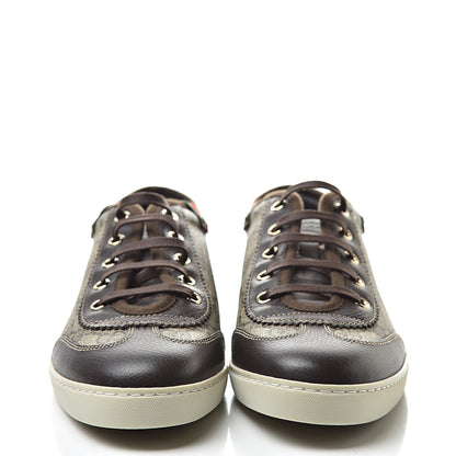 Gucci GG Supreme Monogram Low Top Sneakers 37 Brown 2 of 9