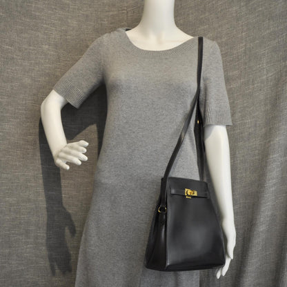 Hermes Box Calf Kelly Sport PM Black 2 of 9