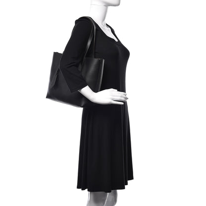 Burberry Grainy Calfskin Haymarket Check Small Reversible Tote Black 3 of 15