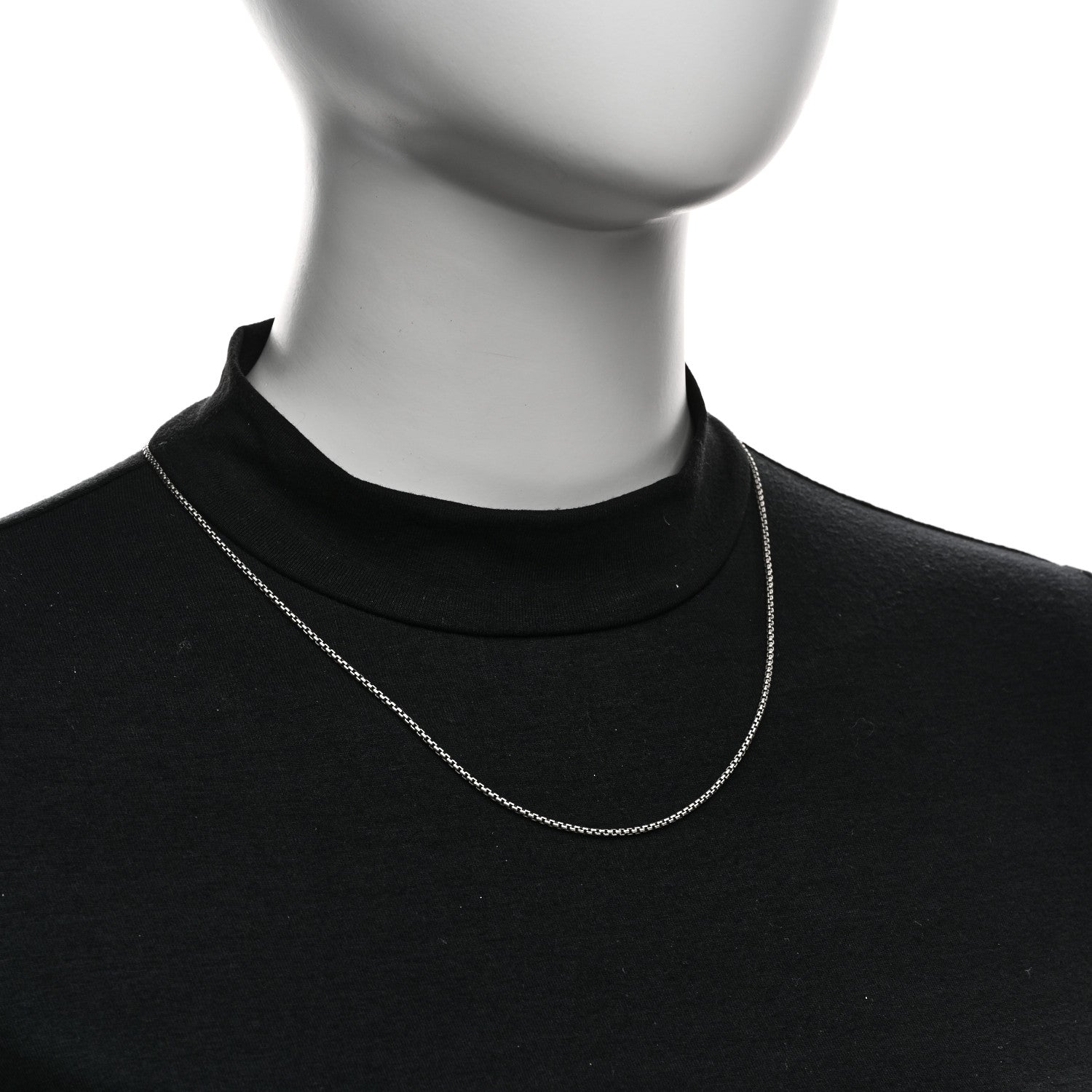 David Yurman Sterling Silver 1.7mm Baby Box Chain Necklace 20" 2 of 4