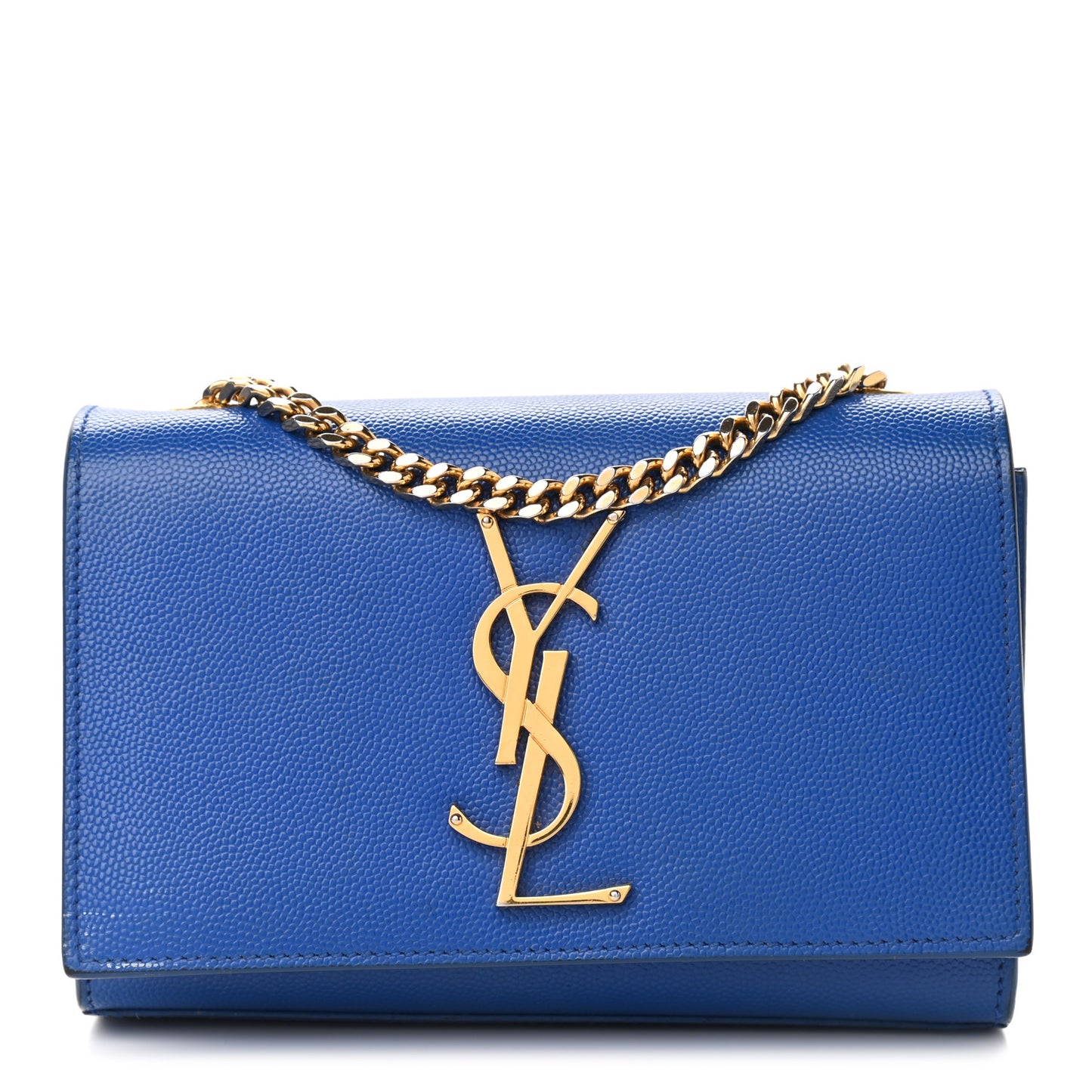 Grain De Poudre Small Classic Monogram Kate Satchel Royal Blue