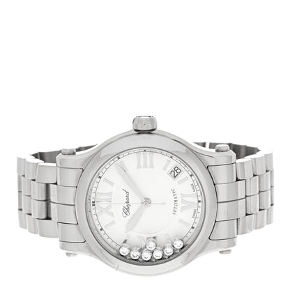 Chopard Stainless Steel 7 Diamond 36mm Happy Sport Automcatic Watch 2 of 4