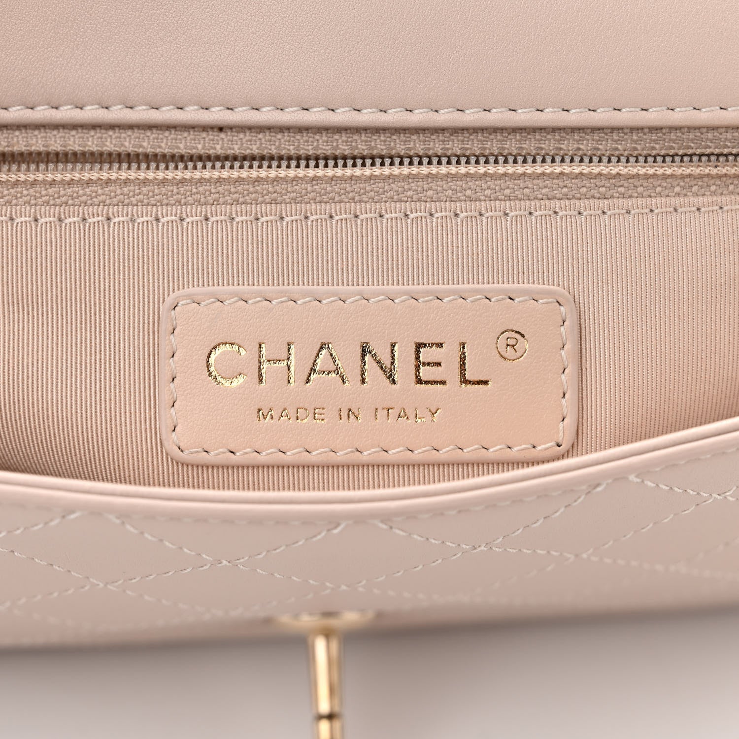 Chanel Calfskin Stitched Medium Covered CC Flap Bag Light Pink 6 of 12