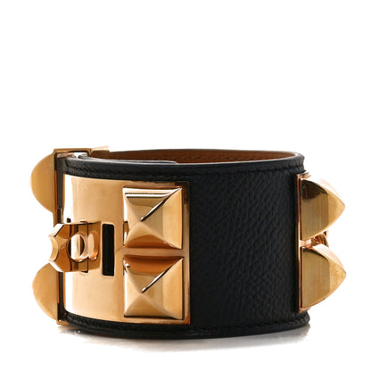 Hermes Epsom Collier de Chien CDC Bracelet S Black 3 of 6