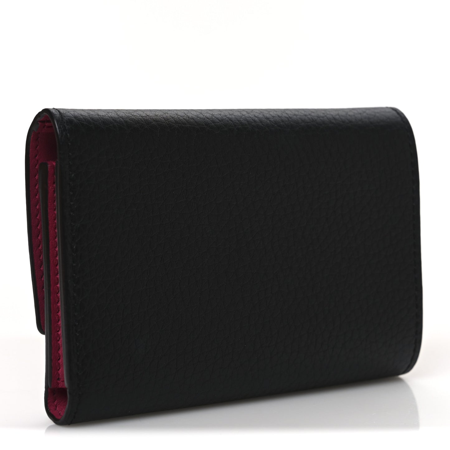 Taurillon Capucines Compact Wallet Black