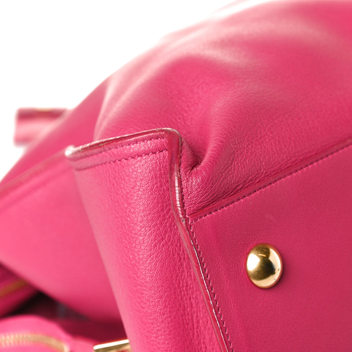 Calfskin Medium Classic Y Cabas Fuchsia