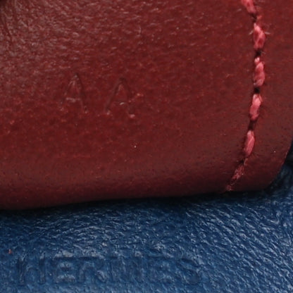 Hermes Milo Lambskin Grigri Rodeo Horse Bag Charm PM Bleu de Malte Rouge H Peony 3 of 5