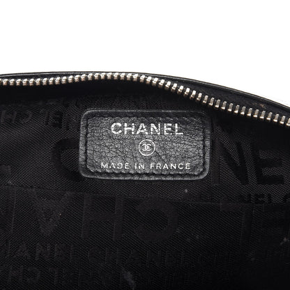 Chanel Aged Calfskin Quilted Cambon Cosmetic Case Black 6 of 10