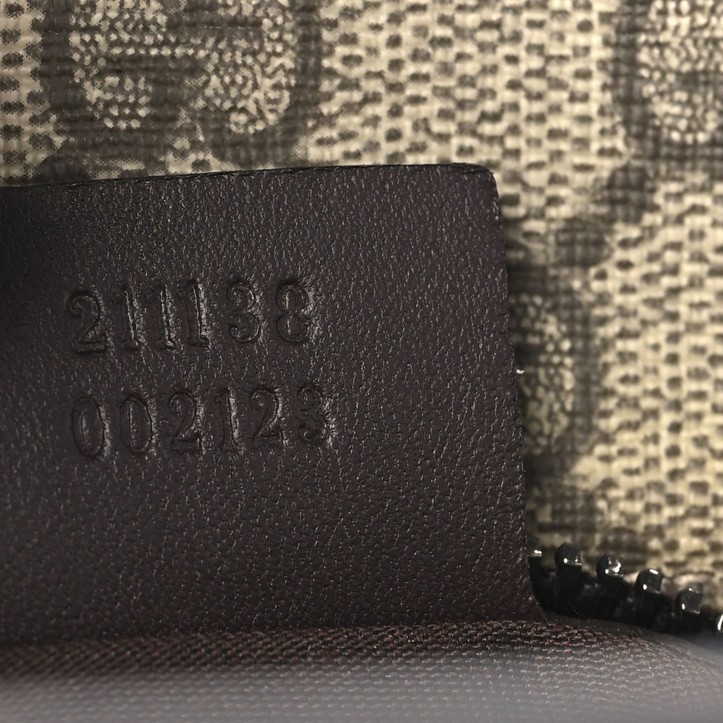 GG Supreme Monogram Small Joy Tote Dark Brown