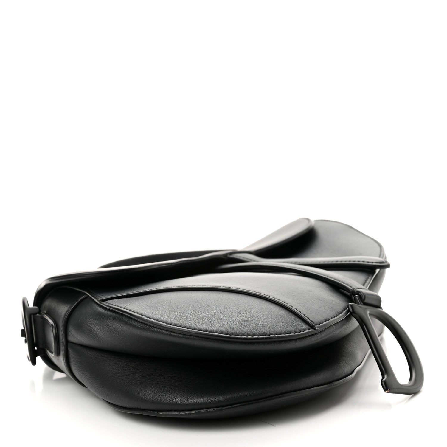 Christian Dior Ultra Matte Calfskin Saddle Bag Black 4 of 11