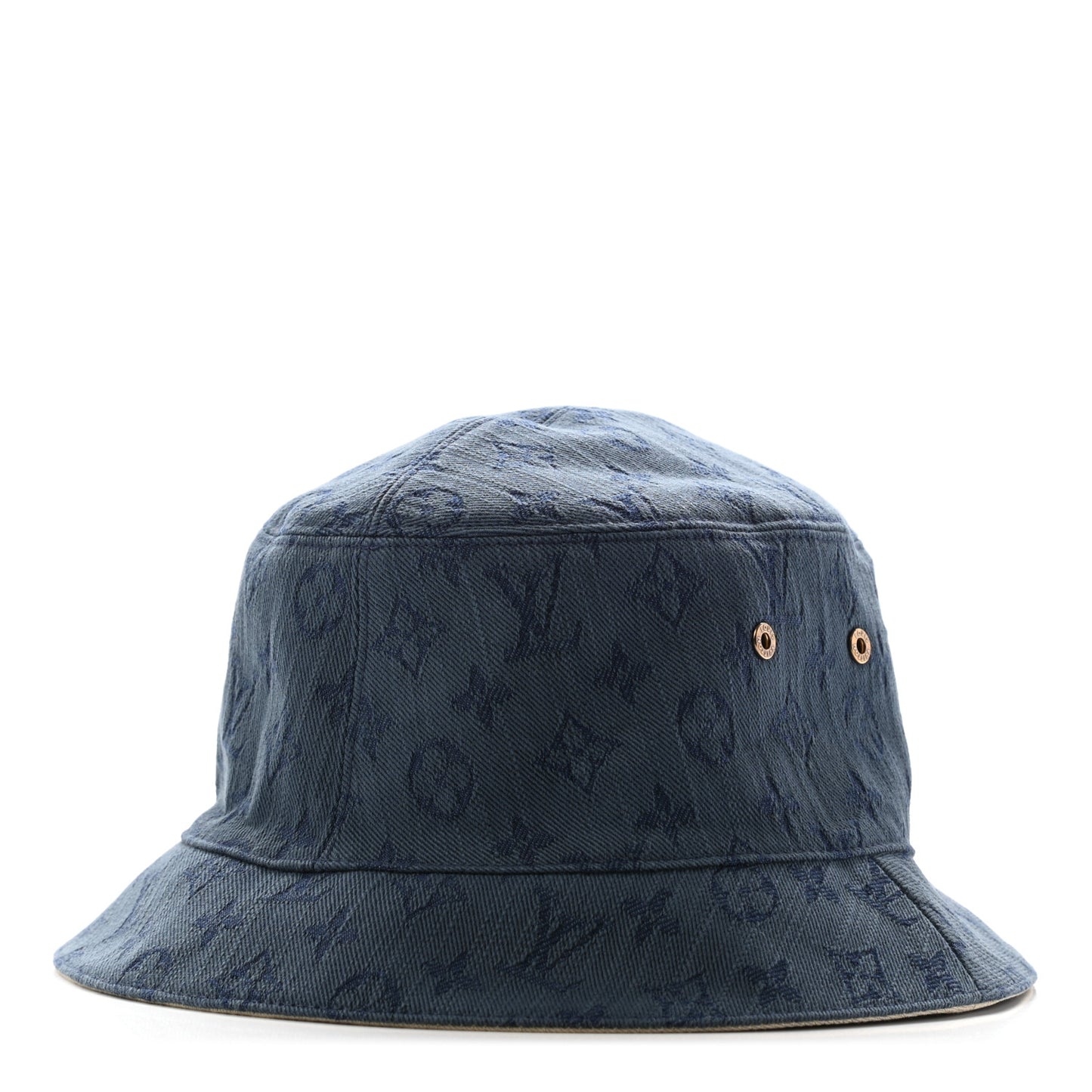Monogram Denim Reversible Bucket Hat L
