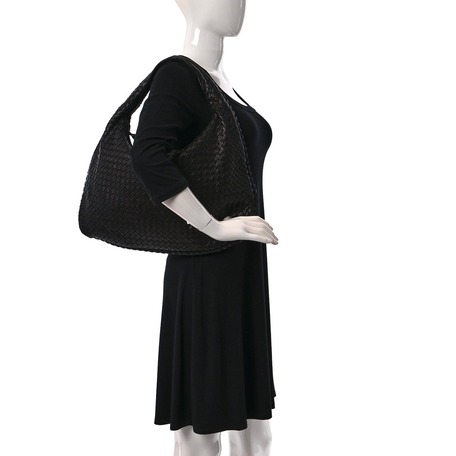 Bottega Veneta Nappa Intrecciato Large Veneta Hobo Black 2 of 9