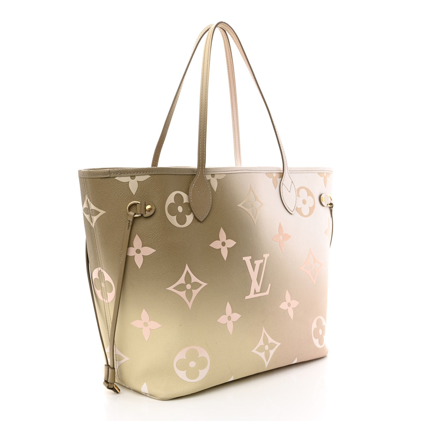 Monogram Giant Spring In The City Neverfull MM Sunset Kaki
