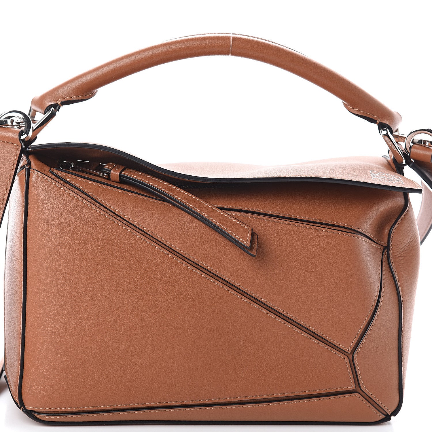 Loewe Calfskin Small Puzzle Bag Tan 6 of 8