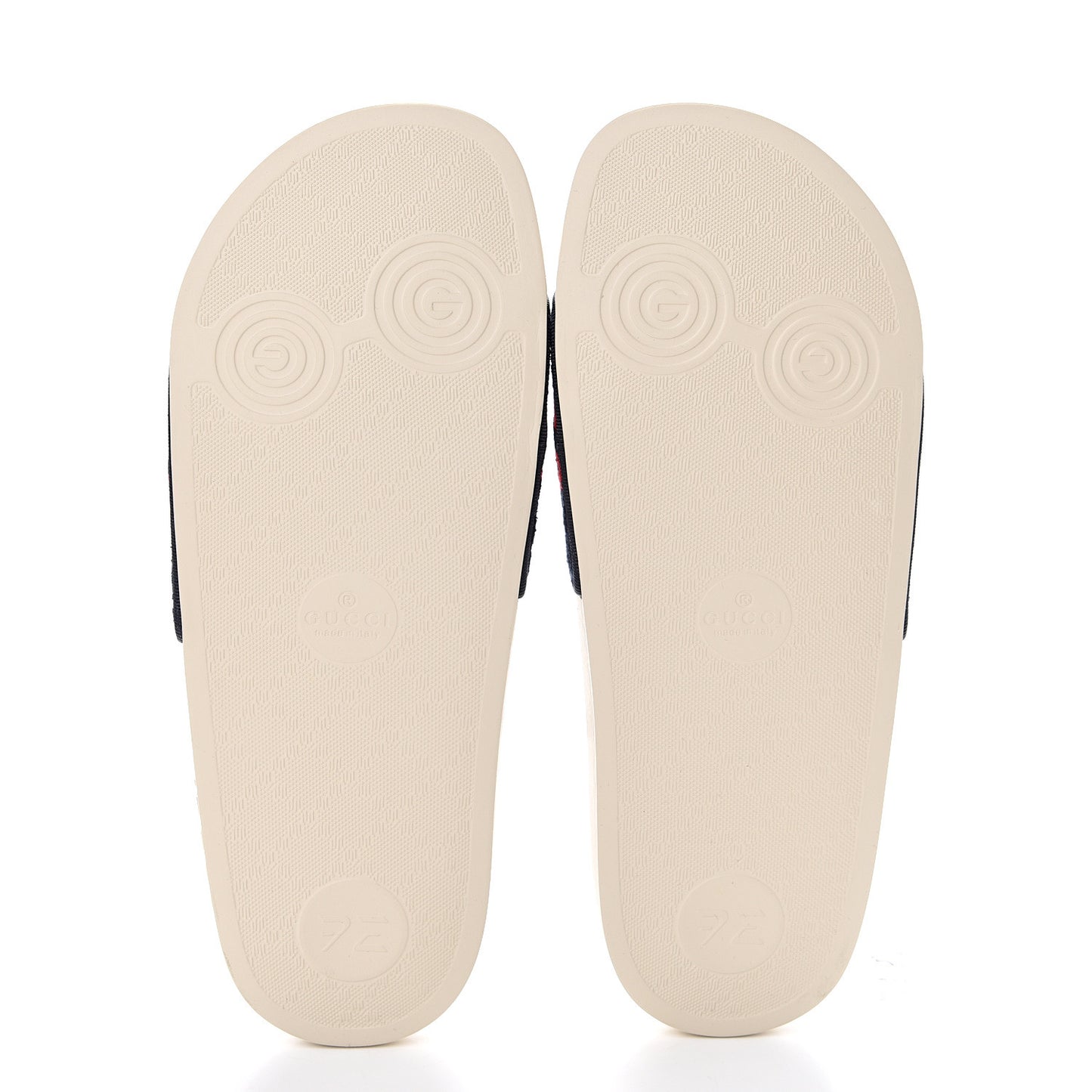 Terry Cloth GG Monogram Slide Sandals 40 Blue Red