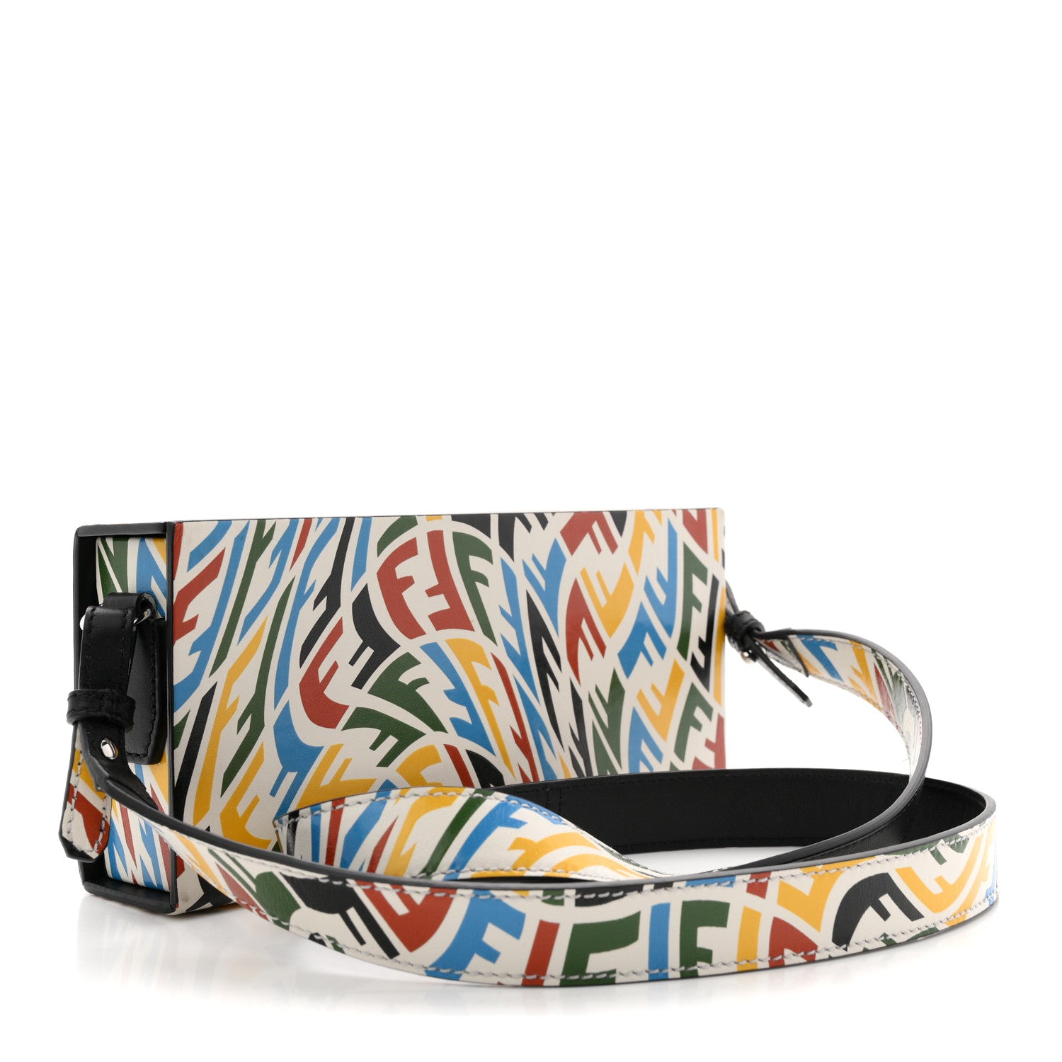 Fendi X SARAH COLEMAN Vitello Grace Light FF Vertigo Horizontal Box White Ice Multicolor 3 of 13