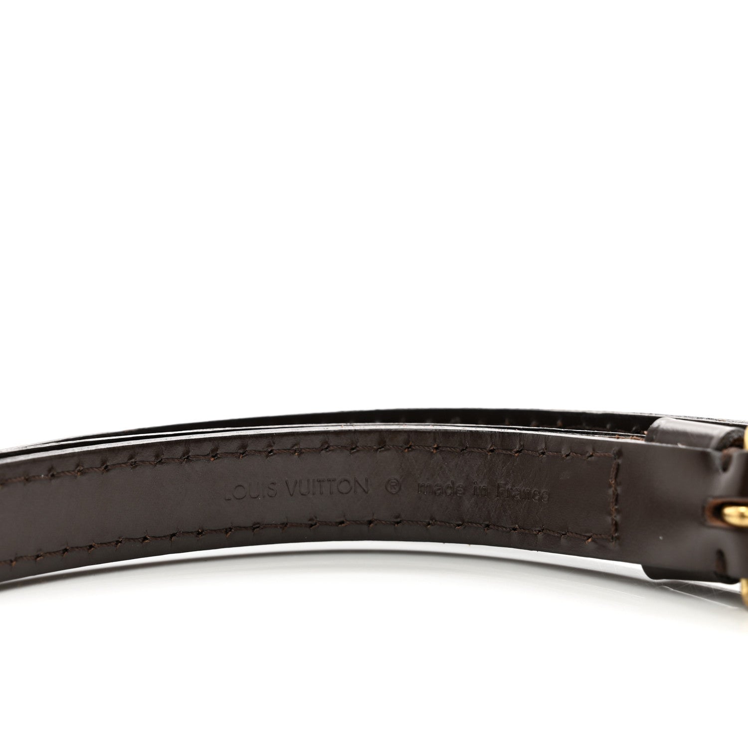 Louis Vuitton Calfskin 16mm Adjustable Shoulder Strap Brown 4 of 4