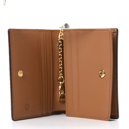 MCM Visetos Original Mini Chain Wallet Cognac 5 of 9