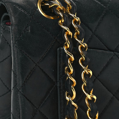 Chanel Lambskin Quilted Small Double Flap Black 15 of 17