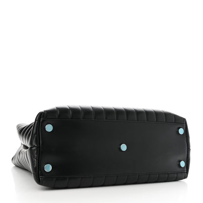 Saint Laurent Calfskin Y Quilted Monogram Large Loulou Shopper Black 4 of 9