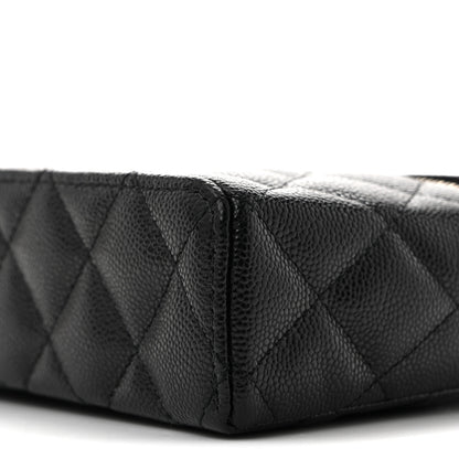 Chanel Caviar Quilted Top Handle Slim Vanity With Chain Black 10 of 11
