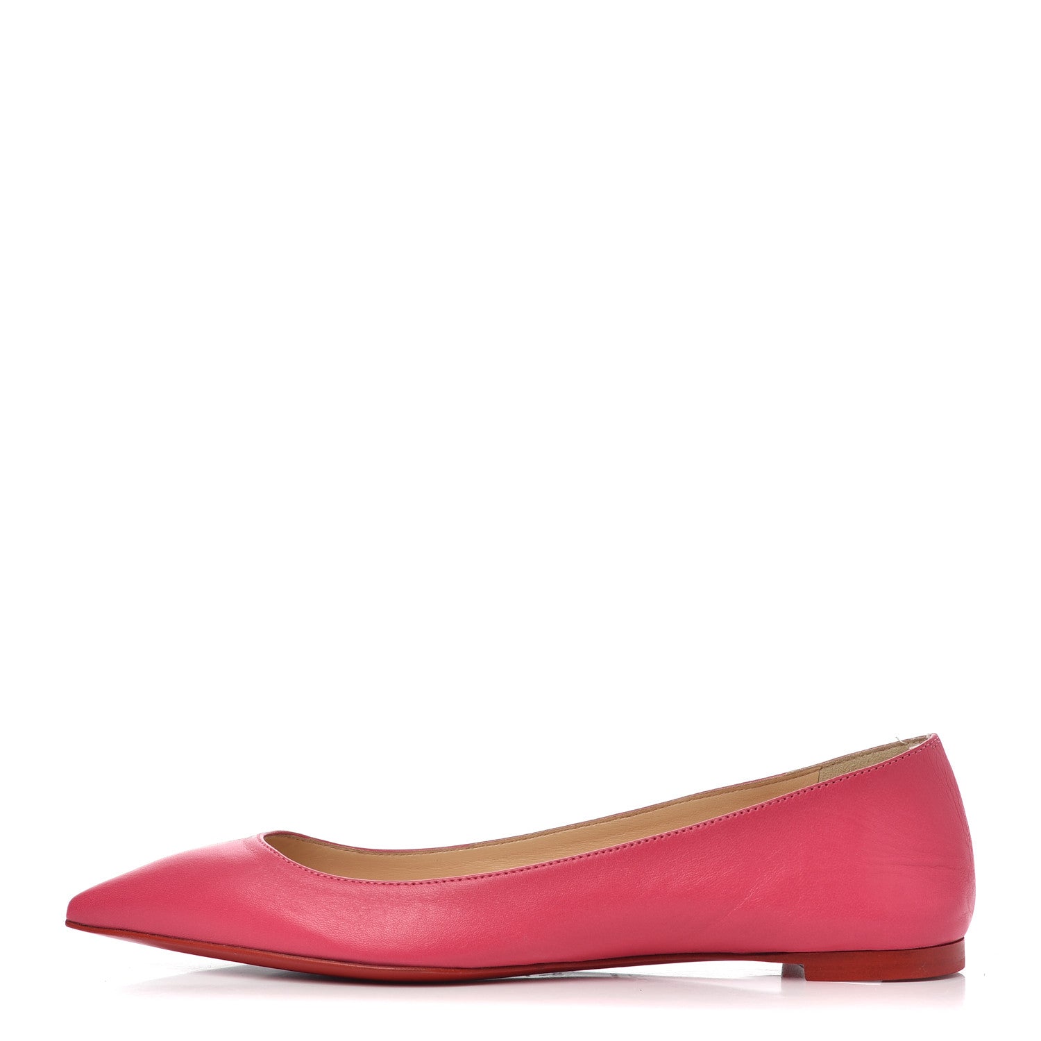 Christian Louboutin Shiny Nappa Ballalla Flats 37.5 Darling 1 of 16
