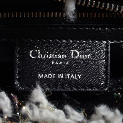 Christian Dior Tweed Medium Lady Dior Black White 6 of 7