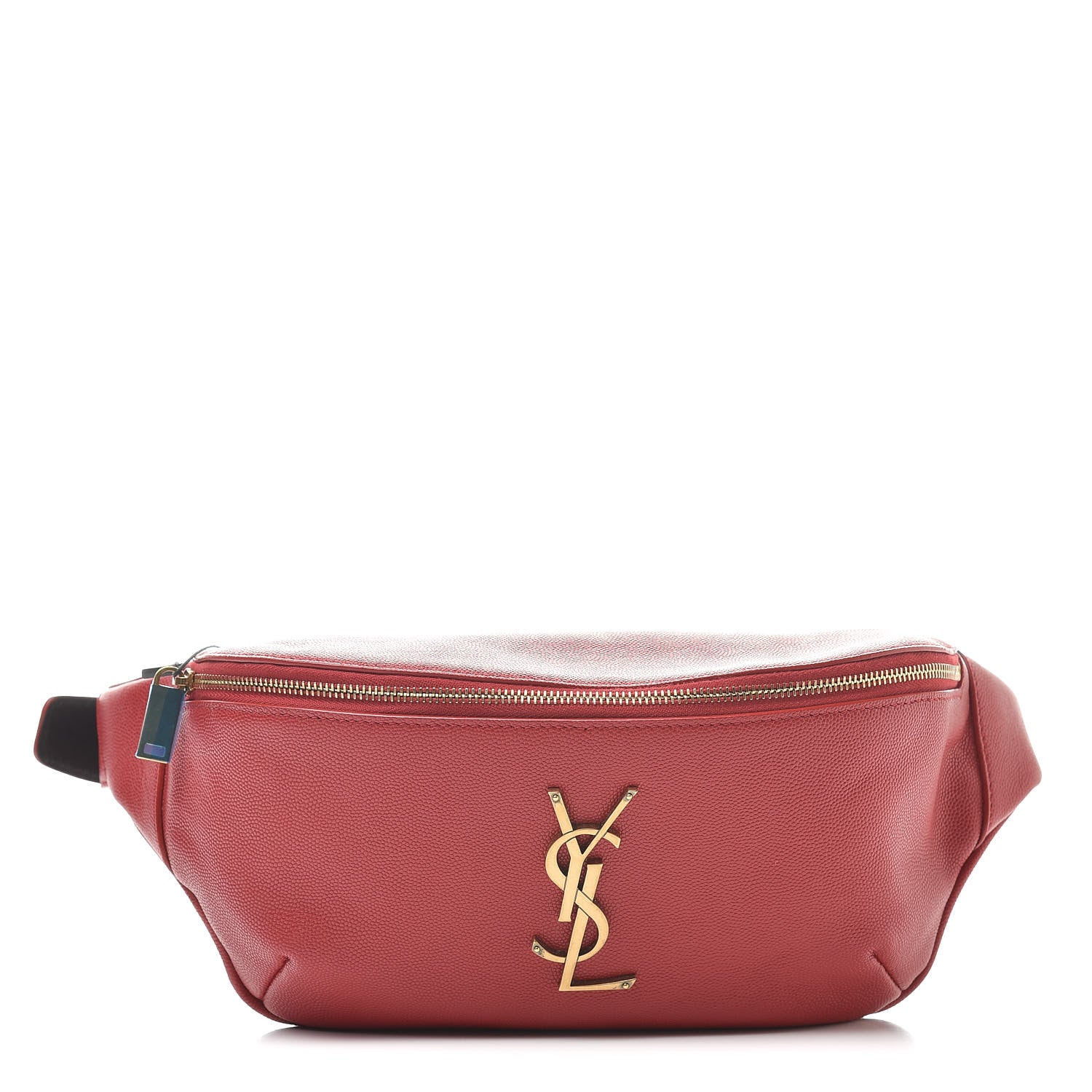 Saint Laurent Grain De Poudre Monogram Belt Bag Rouge Eros 1 of 10