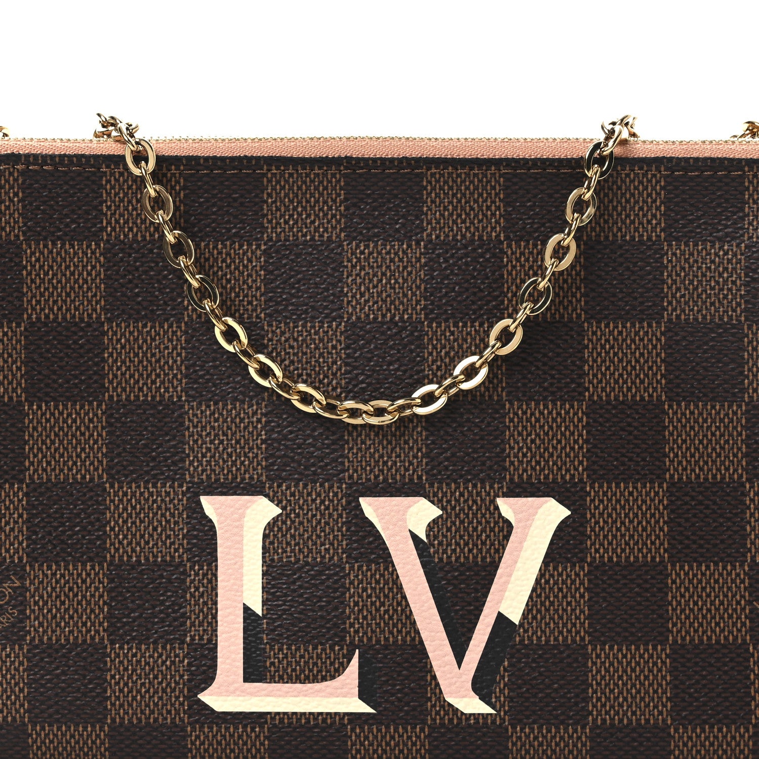 Louis Vuitton Damier Ebene Double Zip Pochette 8 of 13