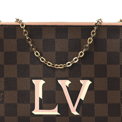 Louis Vuitton Damier Ebene Double Zip Pochette 8 of 13