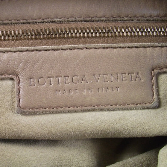 Leather Woven Hobo Camel
