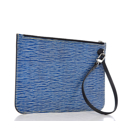 Louis Vuitton Epi Neverfull Pochette MM Denim Light 3 of 11