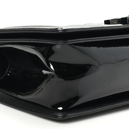 Chanel Patent Calfskin Quilted Medium Plexiglass Boy Flap Black 9 of 10