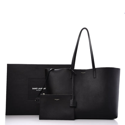 Saint Laurent Calfskin Large Shopping Tote Black 9 of 9