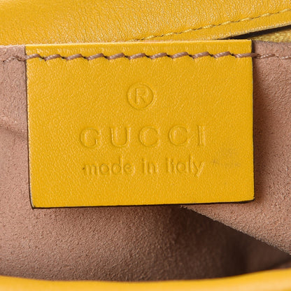 Gucci Calfskin Matelasse Mini GG Marmont Chain Shoulder Bag Stone Topaz 6 of 7