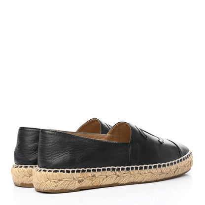 Chanel Lambskin CC Espadrilles 37 Black 4 of 11