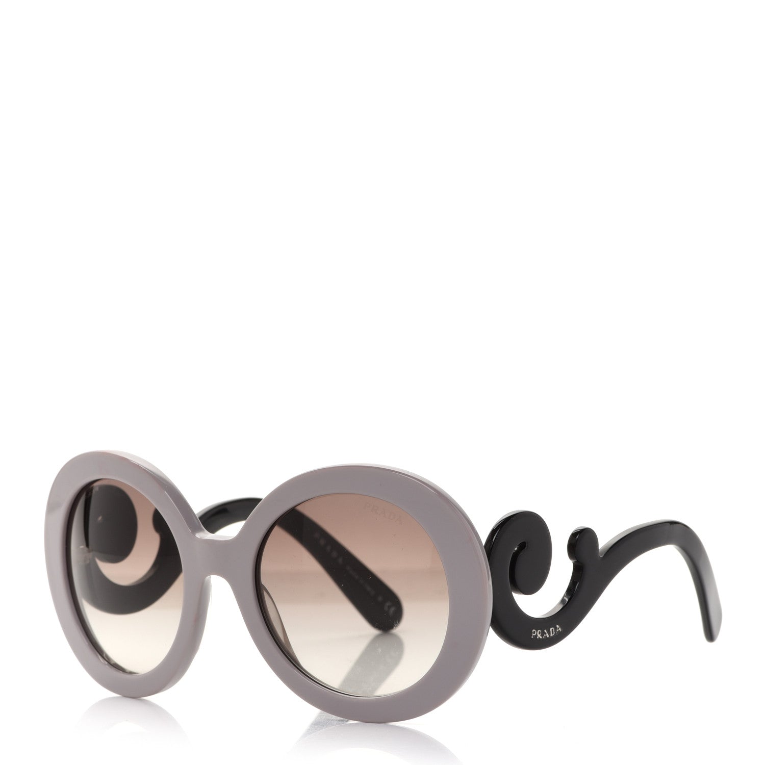 Prada Baroque Sunglasses SPR 27N Grey Black 1 of 7