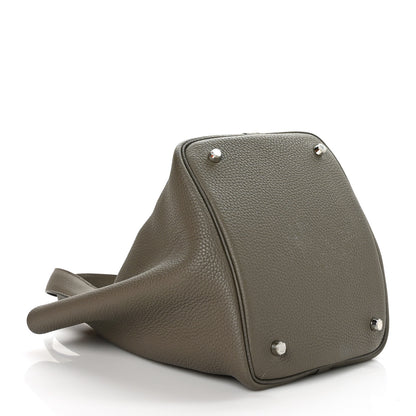 Hermes Taurillon Clemence Picotin Lock 22 MM Etain 3 of 10