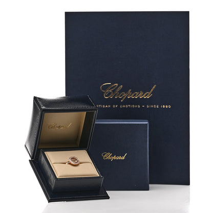 Chopard 18K Rose Gold Diamond Happy Diamonds Icons Ring 52 6 6 of 6